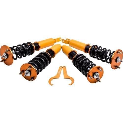 4pcs Coilover full kit Fit For Honda Accord 1990-1997 Suspension Spring Struts Adjustable Height