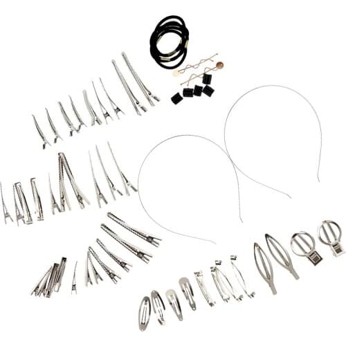 57PCS HEADWEAR SETS HAIR CLIPS HAIR BAND ELASTIC BAND FOR HAIR BOW DIY