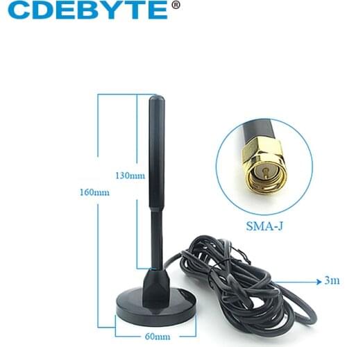 Wifi Antenna NB GSM 3G Omni SMA-J High Gain 6dbi Magnetic Base 3m Feeder External Cable Omnidirectional Wifi Antenna Aerial