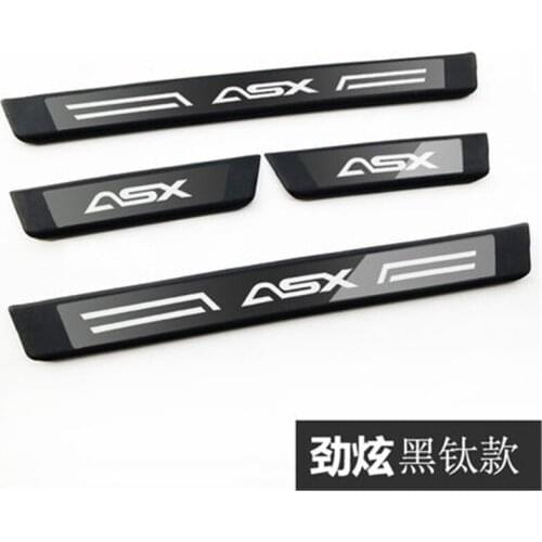 Car-covers ABS Scuff Plate/Door Sill door cover outside door sill plate For Mitsubishi ASX 2011-2018 Car Styling