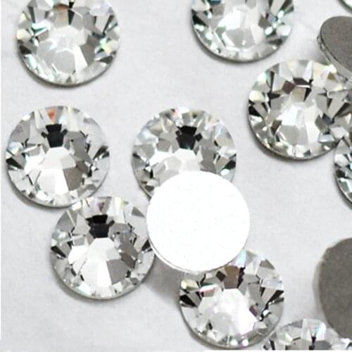 Super Deal Shiny 1440PCS SS3 To SS10 Non Hotfix Glass Rhinestones Clear Crystal For 3D Nail Art Decoration Flatback Strass Stone