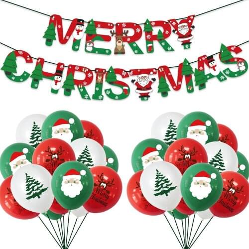 Christmas Balloons Cover Merry Christmas Decor For Home 2020 Natal Noel Christmas Wall Decor Xmas Gift Happy New Year 2021