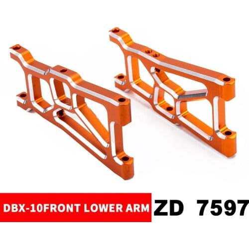 RC Car Parts ZD Racing Metal Front Wheel Lower Arm for DBX-10 1/10 Desert Truck Upgrade Modified Accessories 7597