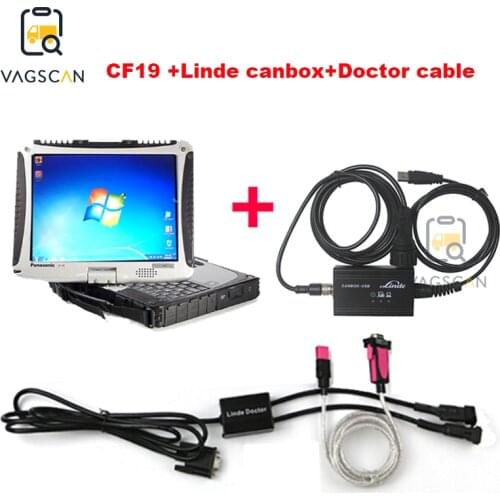 Toughbook CF19 CF31 laptop diesel forklift truck diagnostic scanner for Linde canbox USB Linde Doctor