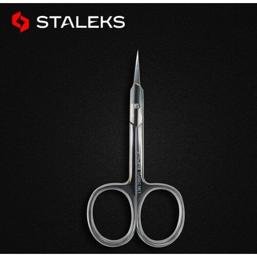 STALEKS Elbow Beauty Scissors Stainless Steel Nail Scissors High Quality Peeling Makeup Scissors Tools
