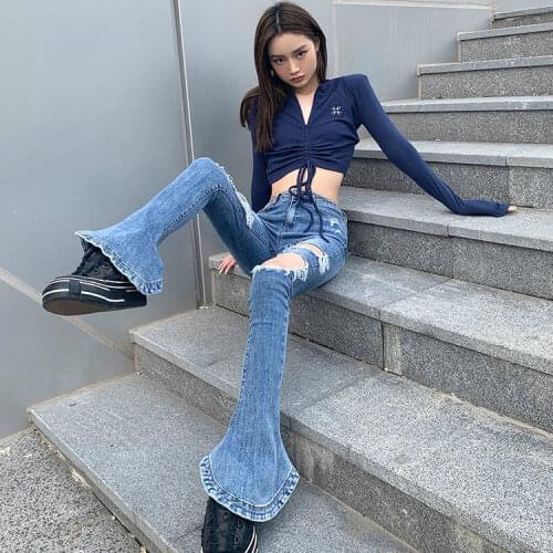 JANTSALINMO Women's Flared Jeans