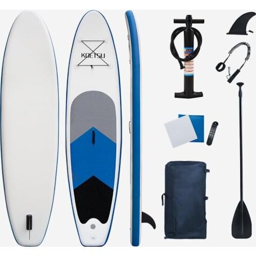 10.5ft Inflatable Surfboard With SUP Paddle Air Pump Removeble Fin Ankle Leash Storage Bag RepairTools Kits Outdoor Surf Board