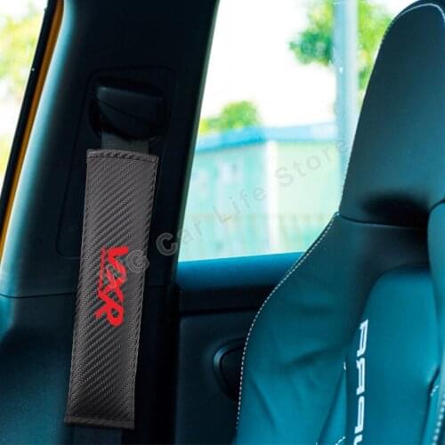 Car Seat Belt Cover For Opel Vxr Soft Safety Belt Shoulder Protector Padding Carbon Fiber Decoration Car Accessories Interior