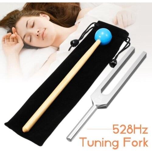 New Hot Medical Tuning Fork Chakra Hammer Ball Diagnostic 528HZ With Mallet Set Nervous System Testing Tuning Fork Health Care