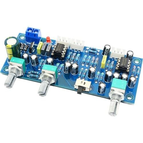 2.1 Channel Subwoofer Preamp Board Amplifier Board Low Pass Filter Bass Preamplifier(Finished Product)