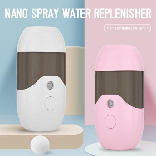 Nano Spray Portable Humidifier Nano Mister Facial Steamer Hydration Instrument Steamed Face Sprayer Handheld Beauty Care