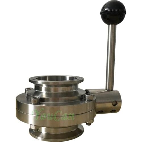 Stainless Steel Sanitary Tri Clamp Butterfly Valve SS304 Homebrew Butterfly Valve 3/4“ 1” 1-1/2" 2" 3" 4"