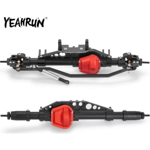 YEAHRUN CNC Aluminum Complete Front & Rear Axle for Axial Wraith 90018 90048 90053 RR10 1/10 RC Rock Crawler Car Upgrade Parts