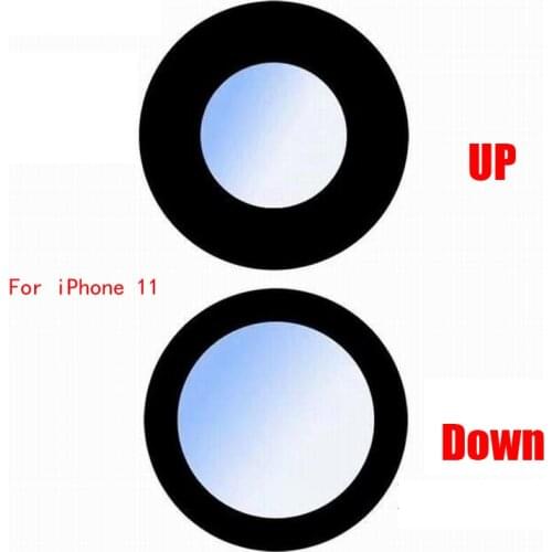ZONBEMA 10pcs For iPhone 6 6S 7 8 11 Pro Plus X XR XS Max Back Rear Camera Glass Lens with Sticker Adhesive Replacement Parts