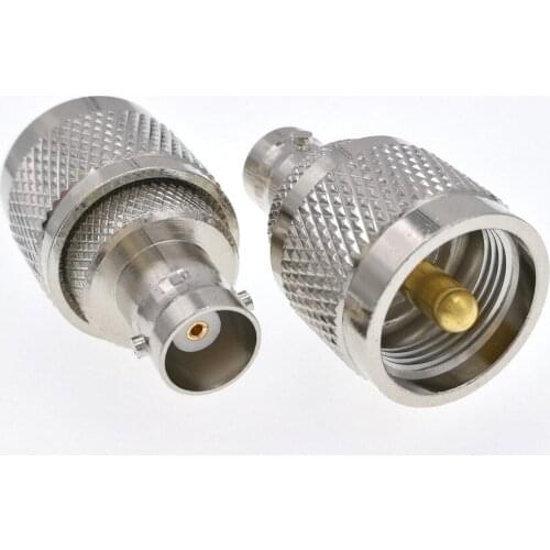 10pcs PL259 UHF Plug Male To BNC Female Jack RF Connector Adapter Straight