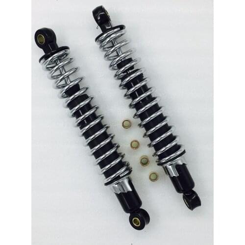 12.5'' 325mm 7mm spring Motorcycle Shock Absorbers for CB400 VF750 FZX750 XJR400 XJR1200 XJR1300 suzuki VS800 black+silver
