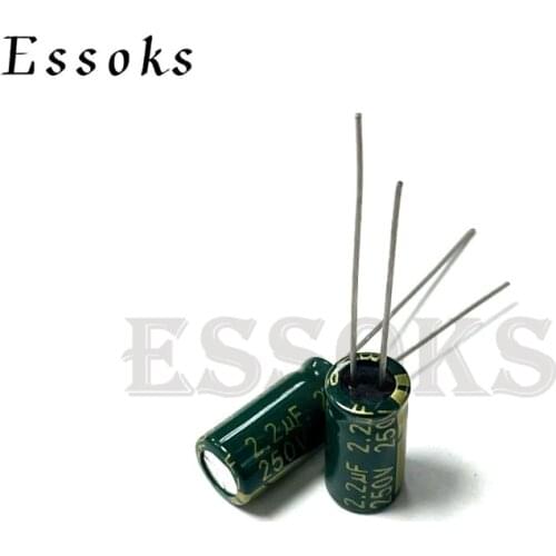 20pcs Electrolytic Capacitor 250V2.2UF 250V 2.2UF 6X12 mm High Frequency Low ESR Aluminum Capacitors
