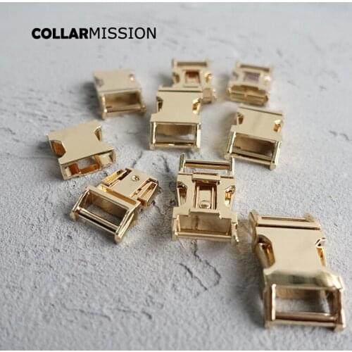 20pcs/lot 15mm Metal Nickel Plated Quick Release Buckle For Luggage Outdoor Backpack Webbing Cat Dog Collar DIY Accessory CK15J