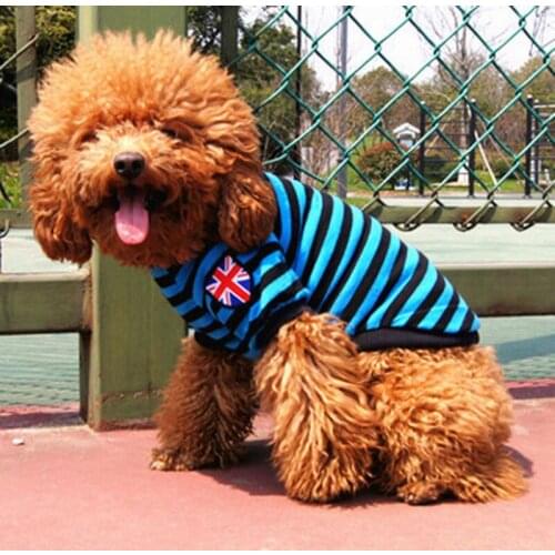 2018 Summer Cute Cheap Clothing For Small Dogs Puppy Cats Vest T-Shirt Cool Stripe Sweatshirts Pet Chihuahua Clothes for Dogs