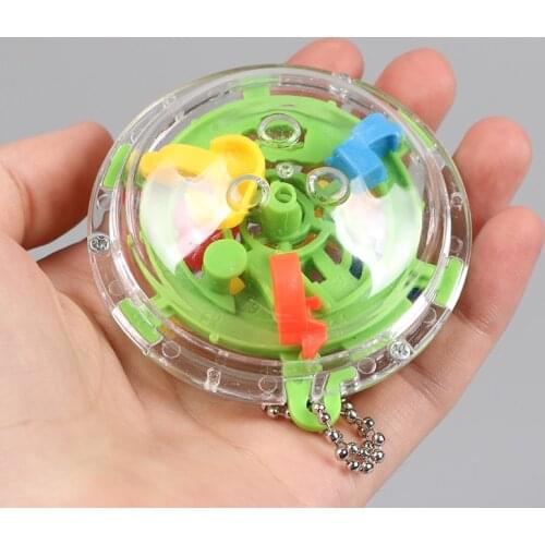 7*7CM 36Steps 3D Maze Ball magical Intellect Ball Puzzle IQ Balance game Toy Childrens gift Educational Toys
