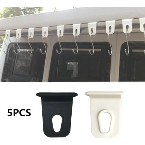 5pcs Modified Shed Hooks Clothes Hook For Caravan RV Hanger Hook For RV Awings Camper Trailer Accessories