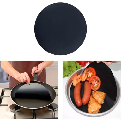 Nonstick Frying Pan Liner Reusable Nonstick Cooking Surface Safe Easy to Use for Kitchen BBQ