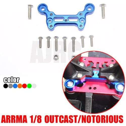 ARRMA 1/8 OUTCAST NOTORIOUS Aluminium alloy front side wing fixing seat-steering group fixing block MAO015