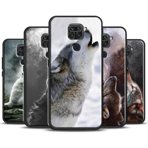 Wolf Howling Cover For Xiaomi Redmi Note 9 Pro 7 8 8T 9S Note 10 Pro Phone Case For Redmi K40 9A 9C 9T