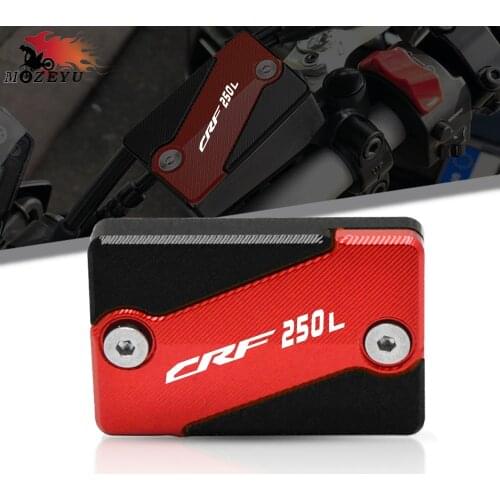 For HONDA CRF 250L 2012-2020 2019 2018 2017 2016 2014 CRF250L CNC Aluminum Motorcycle Red/Black Front Brake Fluid Cap Cover