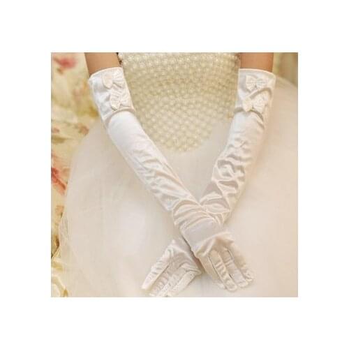 Doubleround Fingerless Bridal Gloves