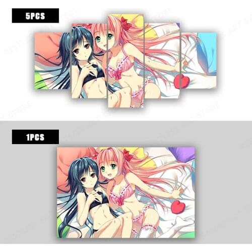 Anime Lovely Sexy Girl Poster Pictures On The Wall Canvas Painting Art Decoration Home Decor Cuadros