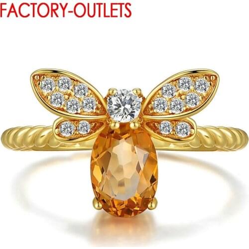 925 Sterling Silver Ring Fashion Jewelry Trendy Butterfly Design 3mm Width Cubic Zirconia Benzel Setting Girls Party Engagement
