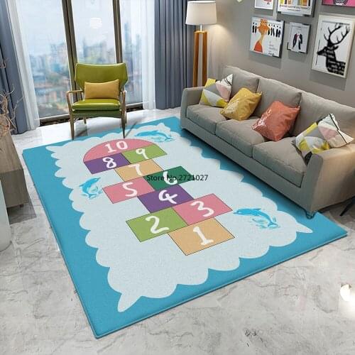 Fashion Childrens Game Carpet Puzzle Childrens Carpet Crawling Flannel Childrens Baby Non-slip Floor Carpet