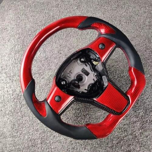 Cuatomized Leather Carbon Fiber Racing Steering Wheel Replacement Car Accessories For Tesla Model 3 2017 2018 2019 2020 2021