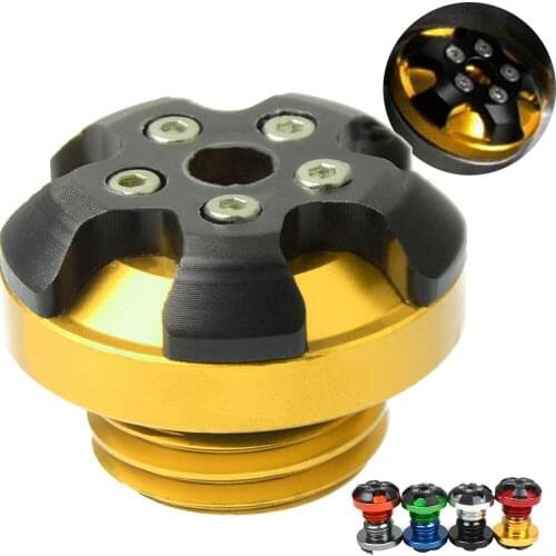 M20*2.5 motorcycle CNC aluminum engine oil cup golden For YAMAHA FZR400 FZR 1000 GENESIS XSR 700 ABS XSR 900 ABS YZF R1/R1M/R1S