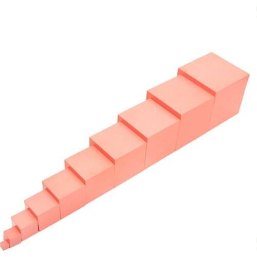 MagiDeal Wooden Cube Building Block Montessori Educational Material for Kids