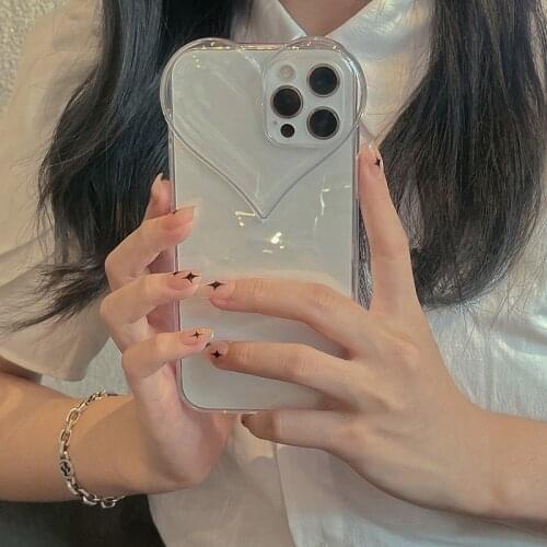 Ins Matte Cute Love Heart Rainbow Candy Color Phone Case For Iphone 12 Pro Max MiNi 11 XR X XS 7 8 Plus SE 2 Soft Silicone Cover