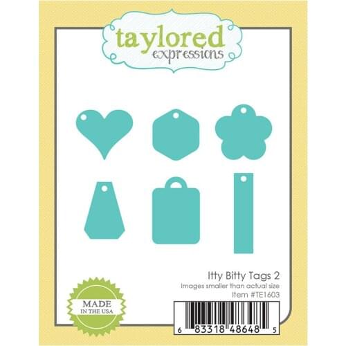 Heart-shaped quincunx Itty Bitty Tags Metal Cutting Dies Scrapbook Diary Decoration Stencil Embossing Template DIY Greeting 2021