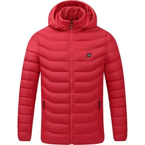 Men jacket Unisex Winter USB Powered Heating Jacket Thermostat Solid Color Hooded Coat winter jacket men мужская куртка 2020
