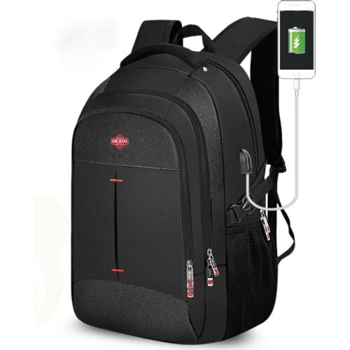Business Backpack USB Charging Multifunctional Waterproof Oxford Student Travel Bagpack Men Male Laptop Backpack Mochila