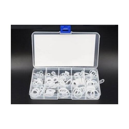 225 PCS Clear Food Grade Silicone Rubber O-Ring Seal Kit O Seal Ring Different Sizes