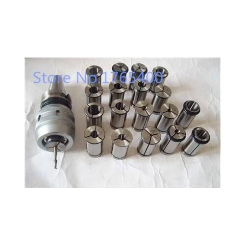 New Stronger BT40-C32 -105L M16 ChuckHolder &18pcs collet (4,5,6,7,8,9,10,11,12,14,15,16,18,19,20,21,24,25mm)