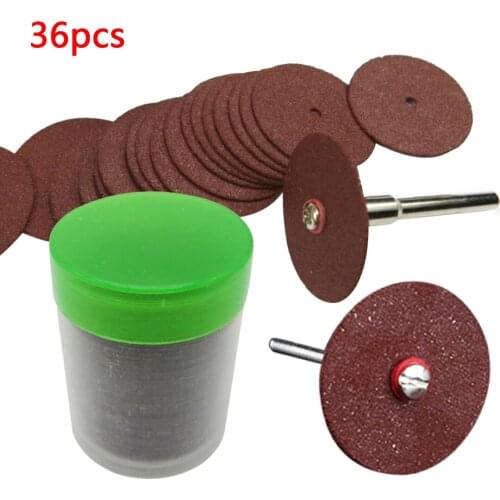 New Arrival 36Pcs Cutting Disc Circular Saw Blade Grinding Wheel For Dremel Rotary Tool Abrasive Sanding Disc Tools