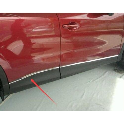 Door trim stainless steel body dedicated anti-rub crash of 2013-2016 modified For Mazda CX-5