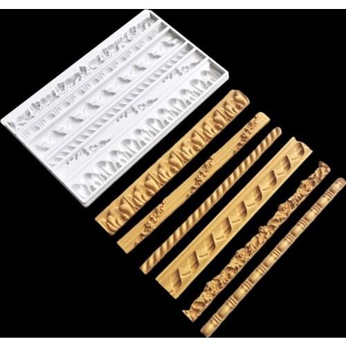 Wholesale 10 pcs/lot Cake Laces Silicone Sugarcraft Mold Chocolate Cupcake Baking Fondant Cake Decorating Tools