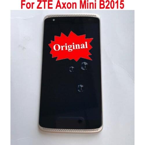 Original Best NEW AMOLED LCD Display Touch Panel Screen Digitizer Assembly + Frame For ZTE Axon Mini B2015 Sensor Pantalla