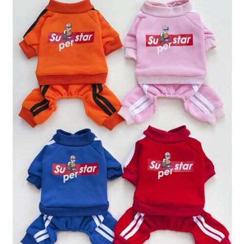 Autumn winter Puppy Skateboard boy Hello cat Costume Pet Jumpsuit Chihuahua Pug Pets Dogs Clothing for Small Medium Dogs