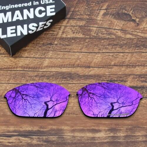 ToughAsNails Resist Seawater Corrosion Polarized Replacement Lenses for Oakley Half Jacket 2.0 Sunglasses Purple Mirrored