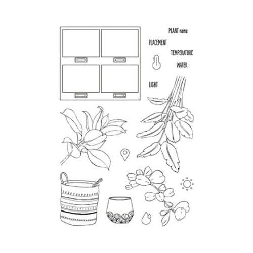 Plants stamp Clear Stamp for Scrapbooking Transparent Silicone Rubber DIY Photo Album Decor 512