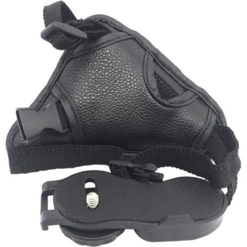 Camera Hand Strap Non-Slip Triangle Wrist Strap Universal PU Leather Grip Belt Padded Portable Stabilizer for Camera